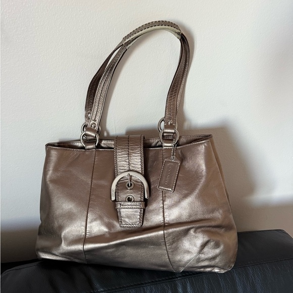 Metallic Coach Handbag - Picture 2 of 11
